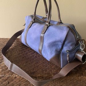 Roots Canada purple large crossbody bag